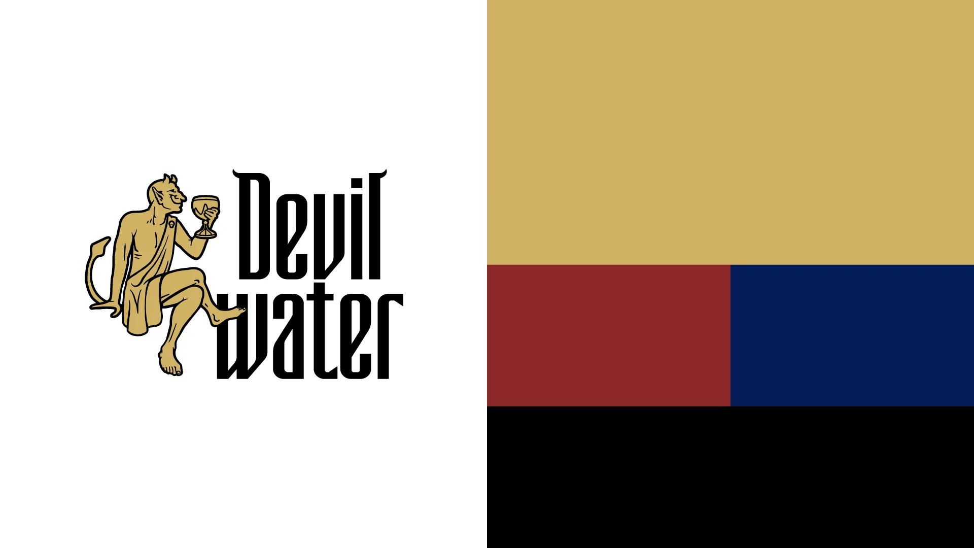 Detalle de packaging Devil Water